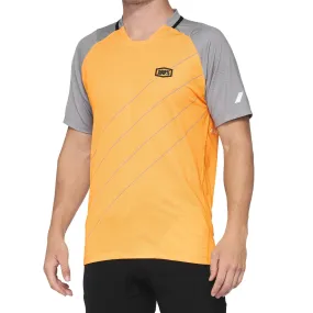 100% Celium Jersey Orange / Grey XL