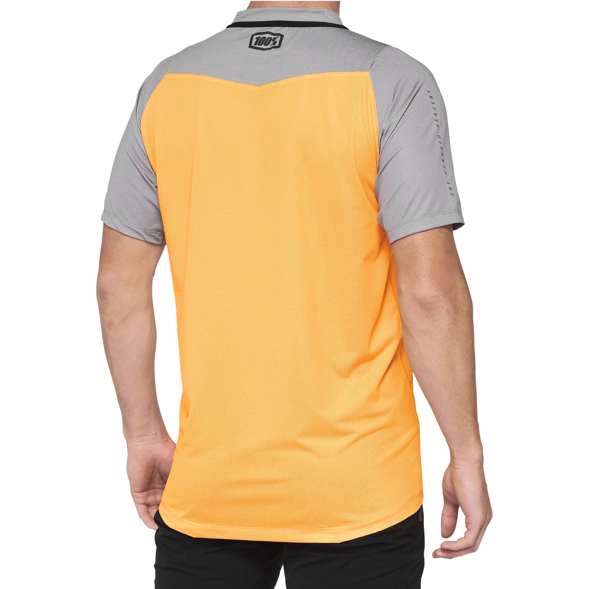 100% Celium Jersey Orange / Grey XL