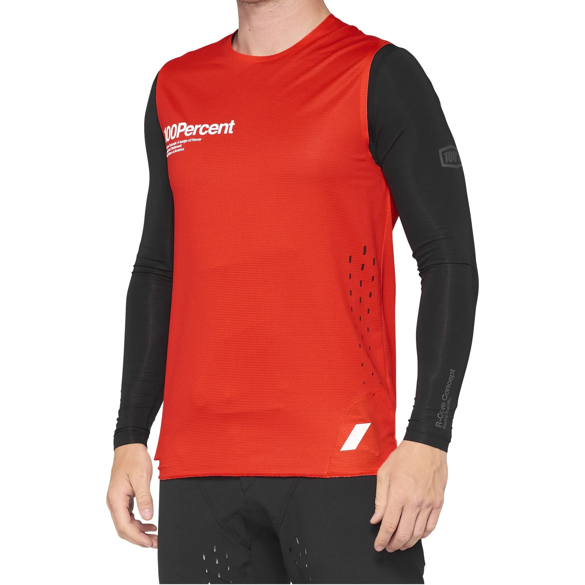 100% R-Core Concept Sleeveless Jersey 2022 Red XL