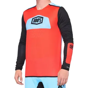 100% R-Core X Jersey Fluo Red / Black XL