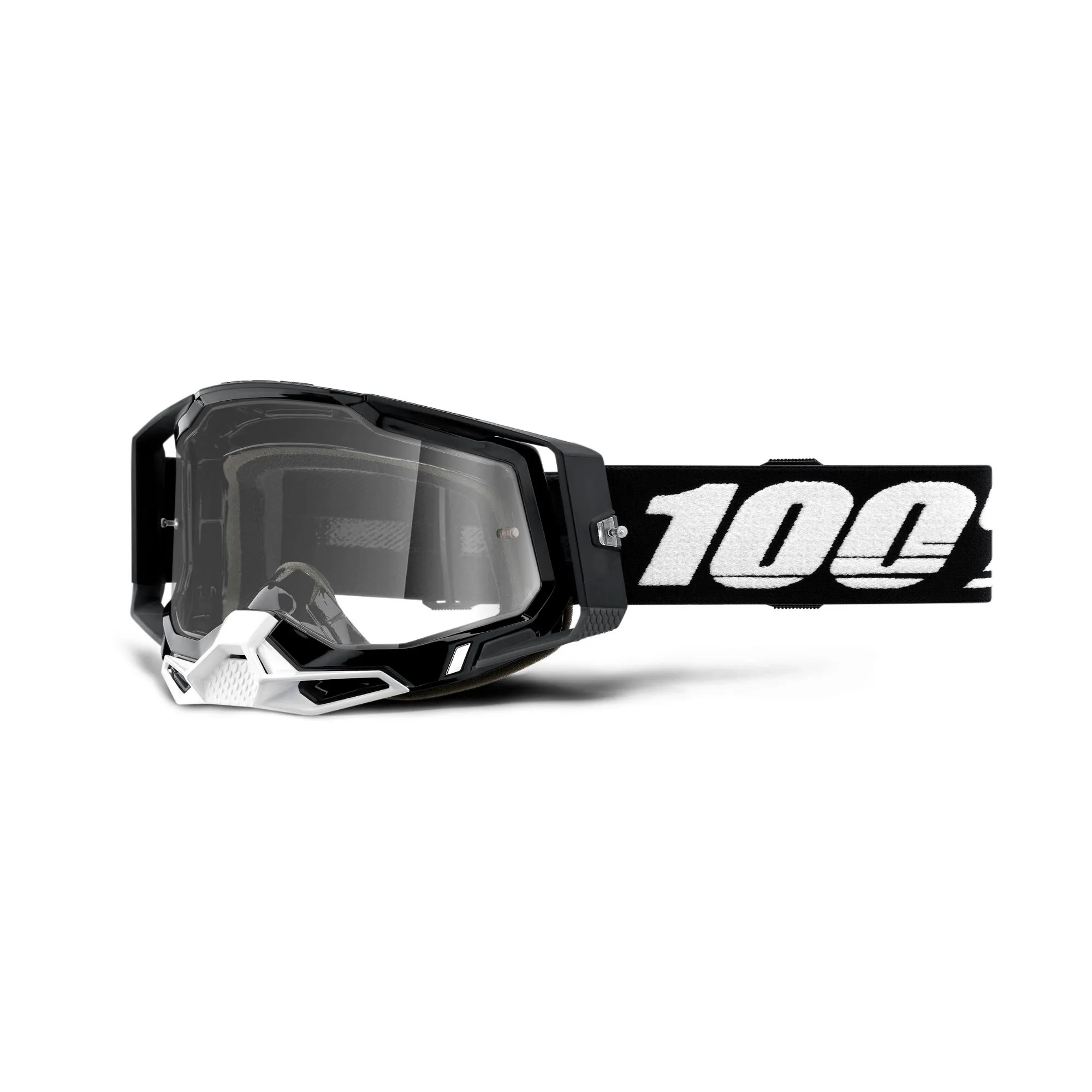 100% Racecraft 2 Goggle Black / Clear Lens