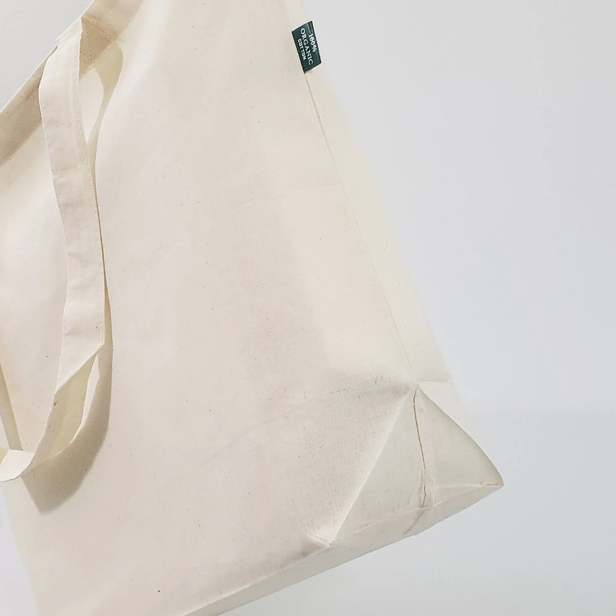 144 ct Large Organic Cotton Grocery Tote Bags - By Case