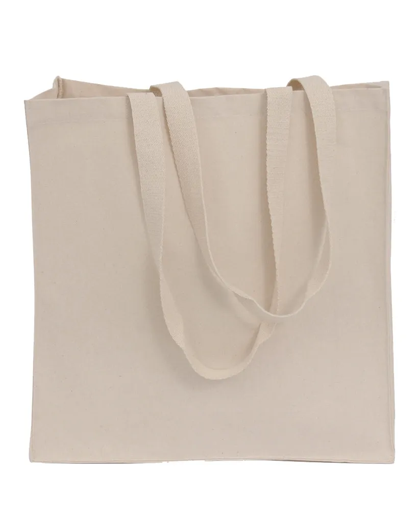 96 ct Organic Canvas Self Standing Grocery Shopper Tote Bags - By Case