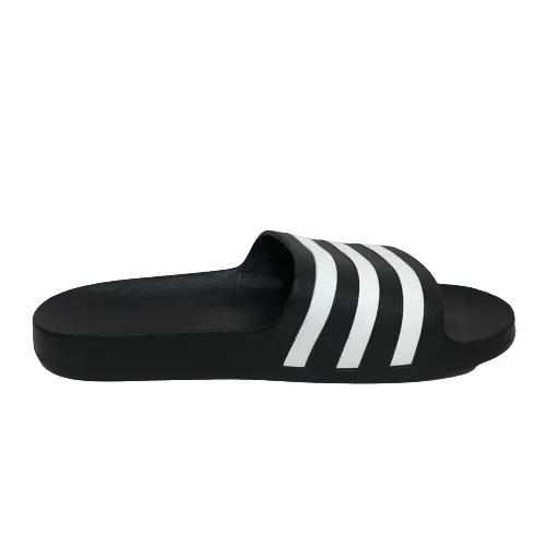 Adidas Unisex Black Adilette Aqua Slides | Brand New |