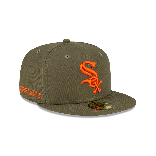 Alpha Industries X Chicago White Sox Green 59FIFTY Fitted Hat