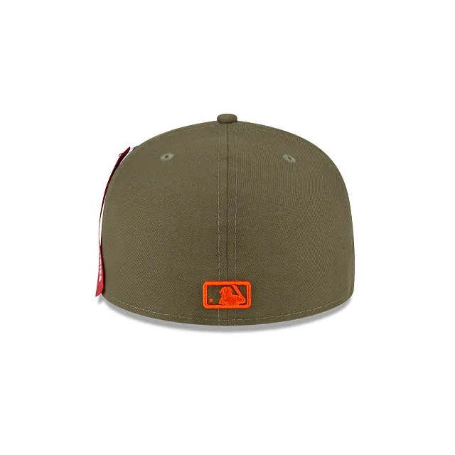 Alpha Industries X Cleveland Guardians Green 59FIFTY Fitted Hat