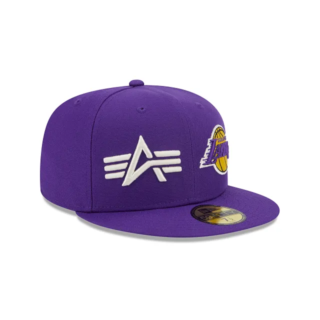 Alpha Industries X Los Angeles Lakers Dual Logo 59FIFTY Fitted Hat