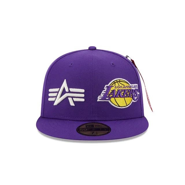 Alpha Industries X Los Angeles Lakers Dual Logo 59FIFTY Fitted Hat