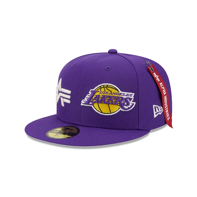 Alpha Industries X Los Angeles Lakers Dual Logo 59FIFTY Fitted Hat