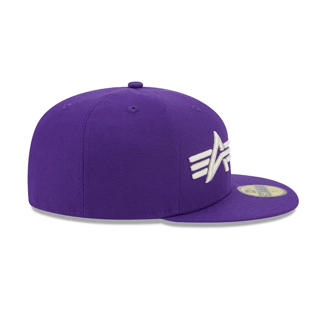 Alpha Industries X Los Angeles Lakers Dual Logo 59FIFTY Fitted Hat