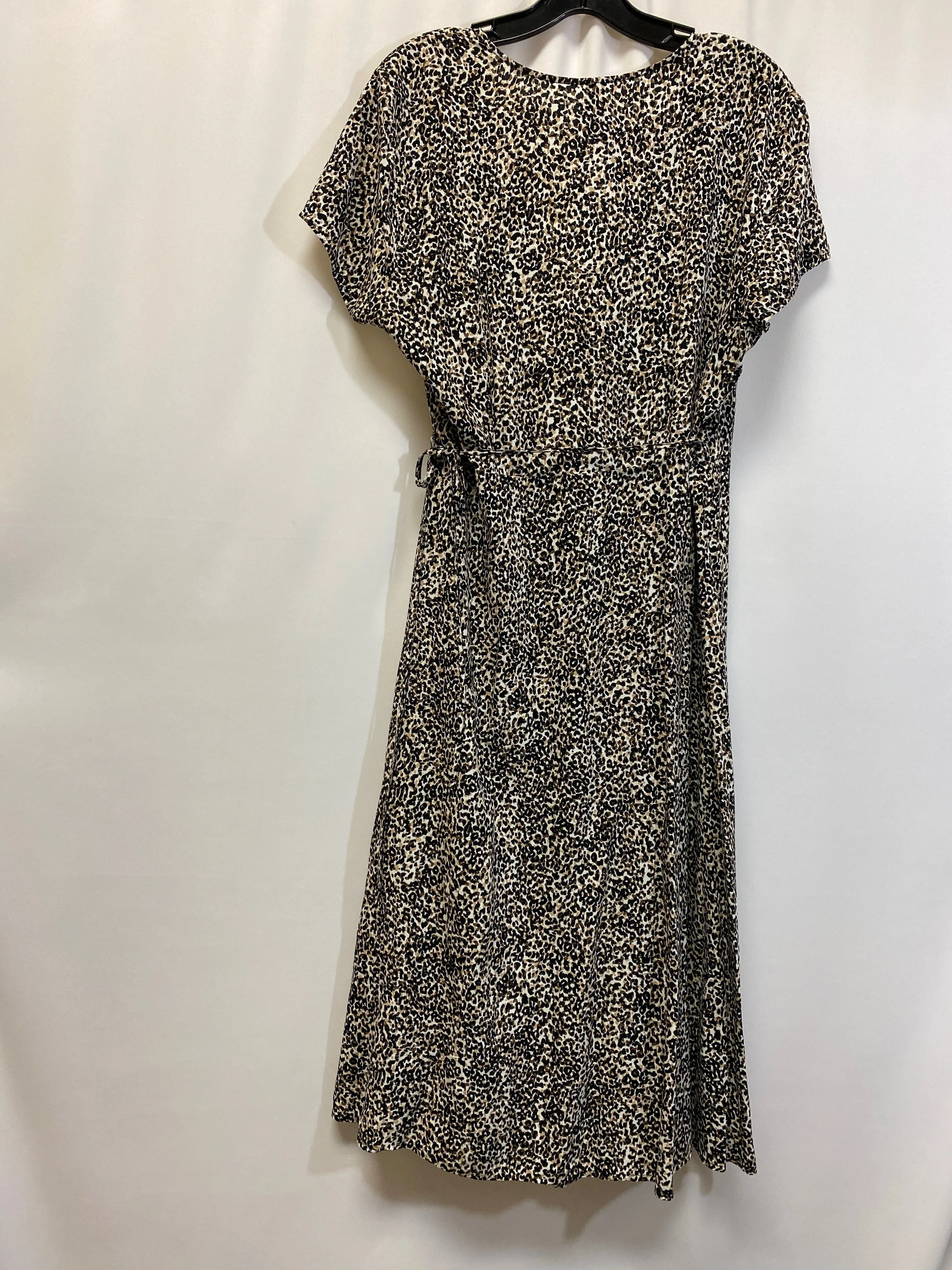 Animal Print Dress Casual Maxi Old Navy, Size L