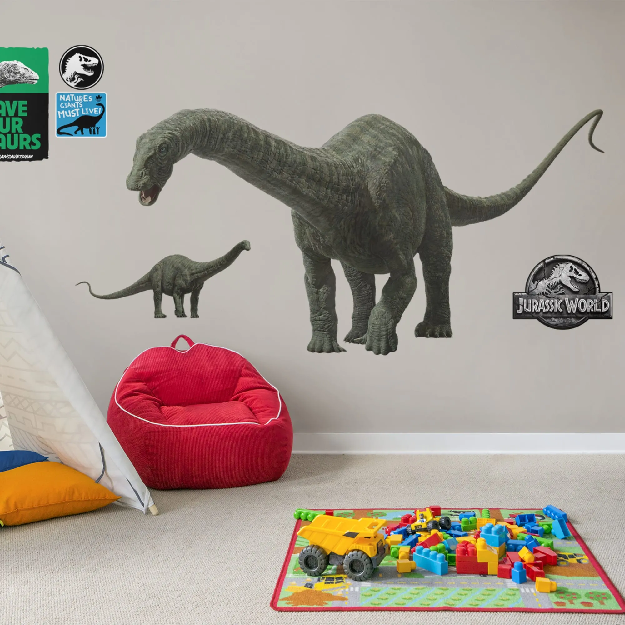 Apatosaurus - Jurassic World: Fallen Kingdom - Officially Licensed Removable Wall Decal