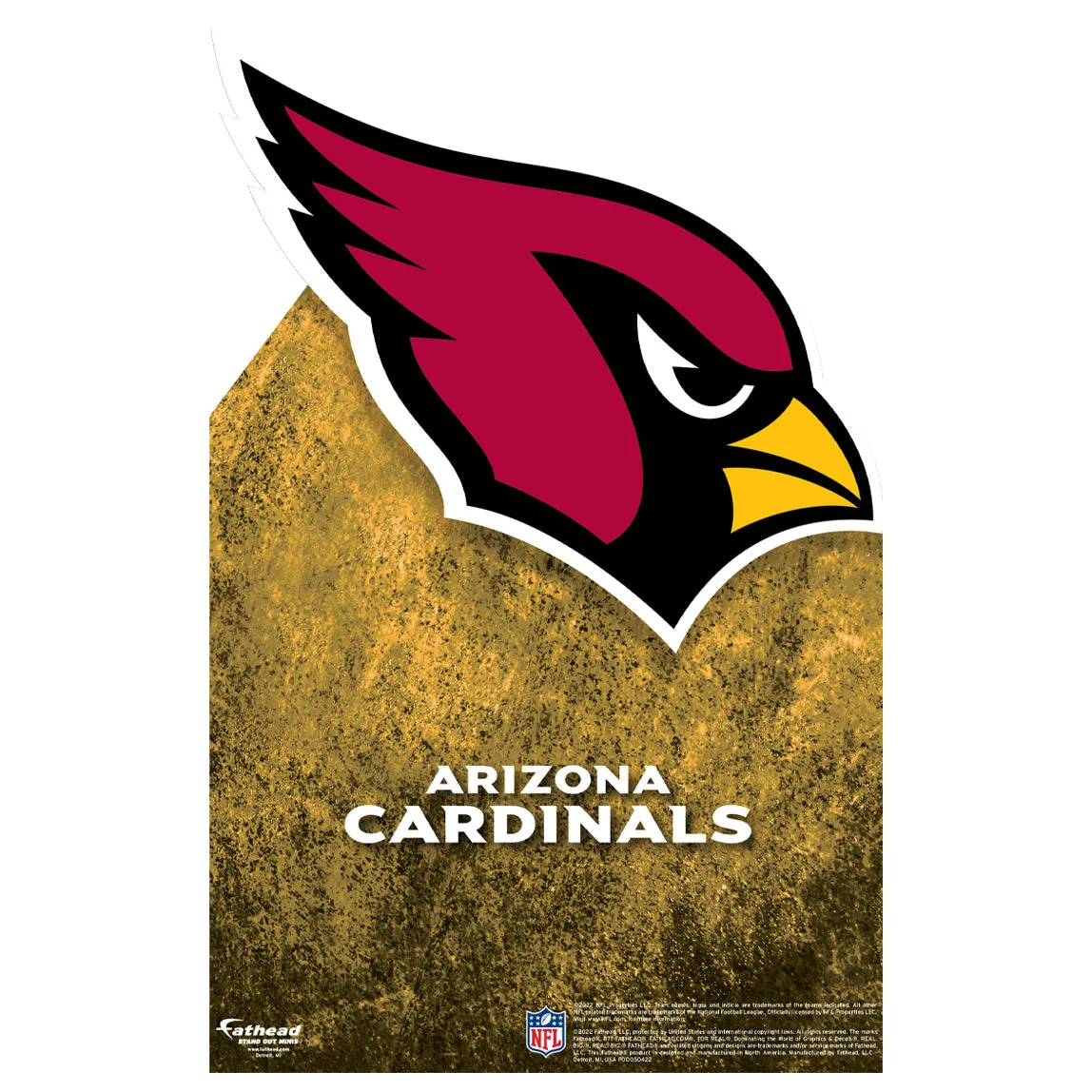 Arizona Cardinals:   Logo Stand Out Mini   Cardstock Cutout  - Officially Licensed NFL    Stand Out