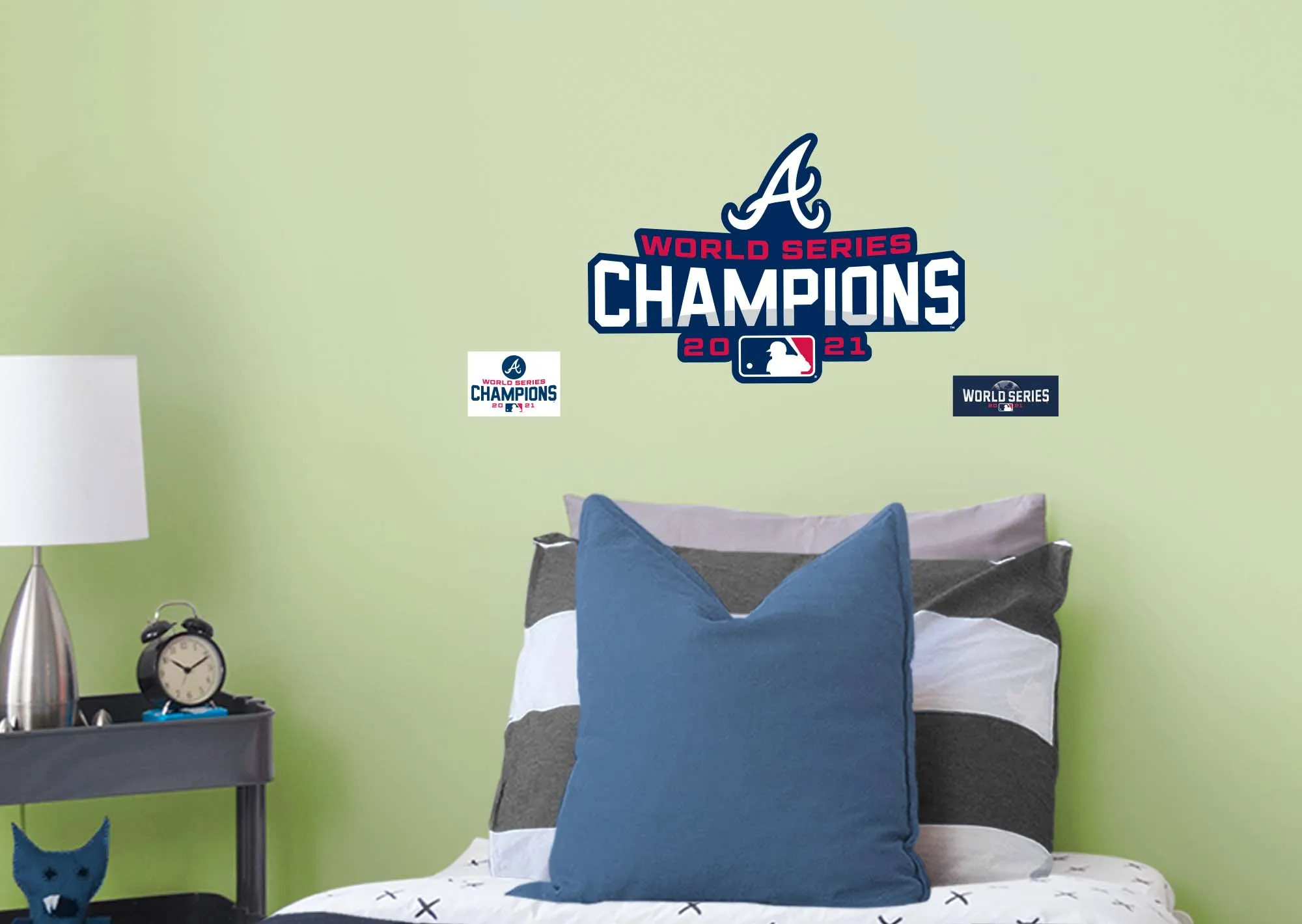 Atlanta Braves: 2021 World Series Champions Logo - Officially Licensed MLB Removable Adhesive Decal