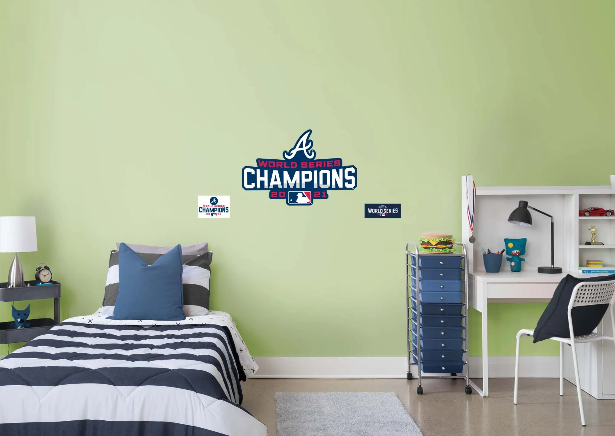 Atlanta Braves: 2021 World Series Champions Logo - Officially Licensed MLB Removable Adhesive Decal