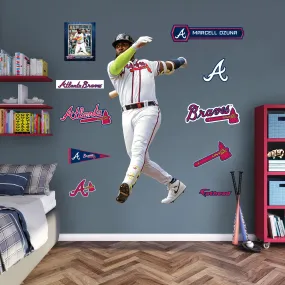 Atlanta Braves: Marcell Ozuna         - Officially Licensed MLB Removable     Adhesive Decal