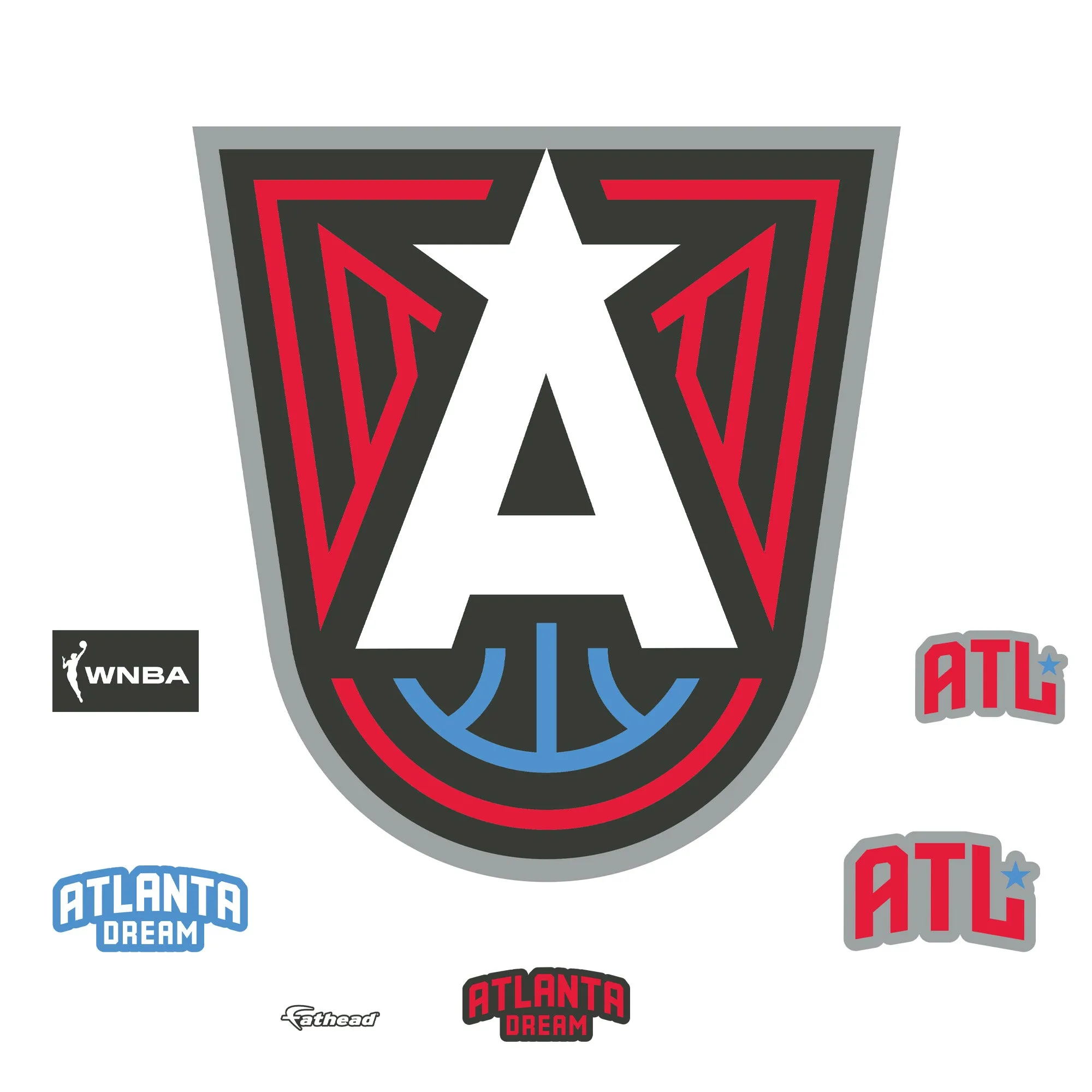 Atlanta Dream:   Logo        - Officially Licensed WNBA Removable     Adhesive Decal