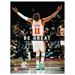 Atlanta Hawks: Trae Young Greatness Motivational Poster - Officially Licensed NBA Removable Adhesive Decal