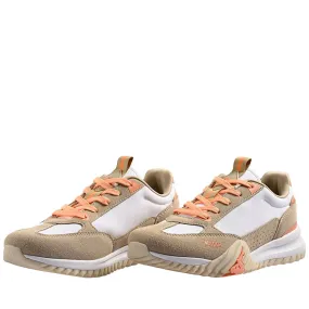 AUTHENTIC   ARKLOW 1 KID - Sneakers - Low Cut - Kid unisex - WHITE-BEIGE BISCUIT-ORANGE PEACH