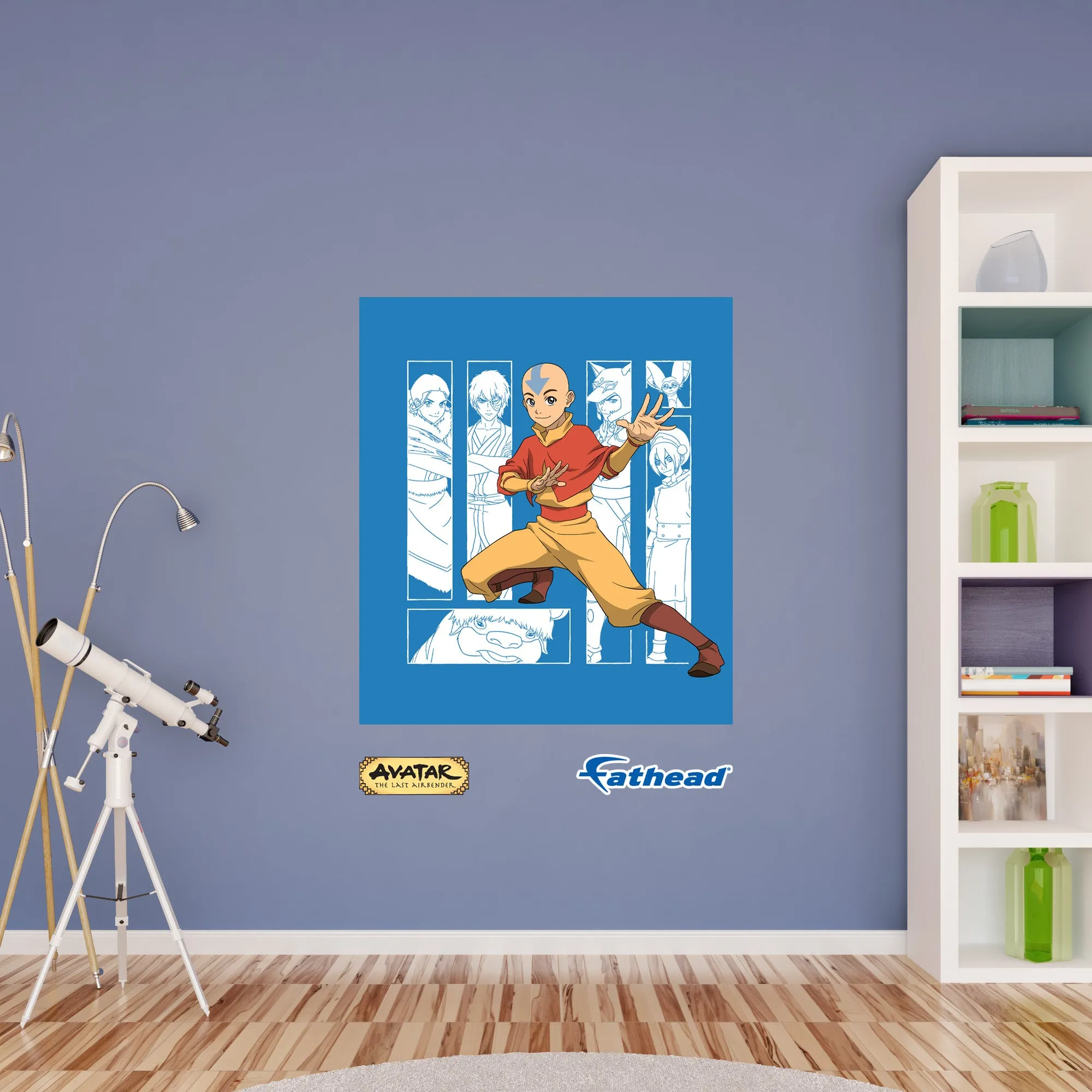 Avatar The Last Airbender: Aang And Gand Poster - Officially Licensed Nickelodeon Removable Adhesive Decal