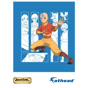 Avatar The Last Airbender: Aang And Gand Poster - Officially Licensed Nickelodeon Removable Adhesive Decal