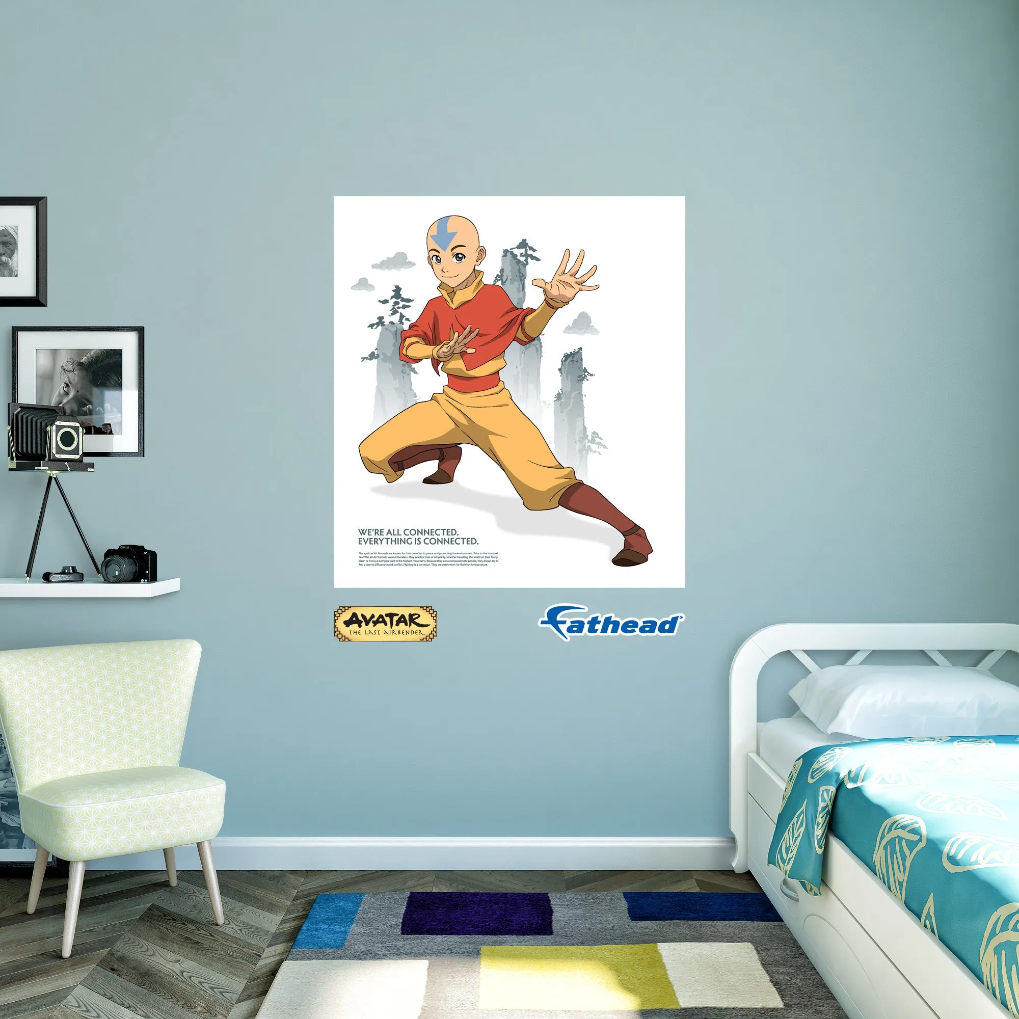 Avatar The Last Airbender: Aang Poster - Officially Licensed Nickelodeon Removable Adhesive Decal