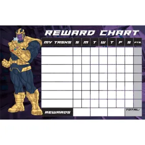 Avengers: THANOS Reward Chart Dry Erase        - Officially Licensed Marvel Removable Wall   Adhesive Decal