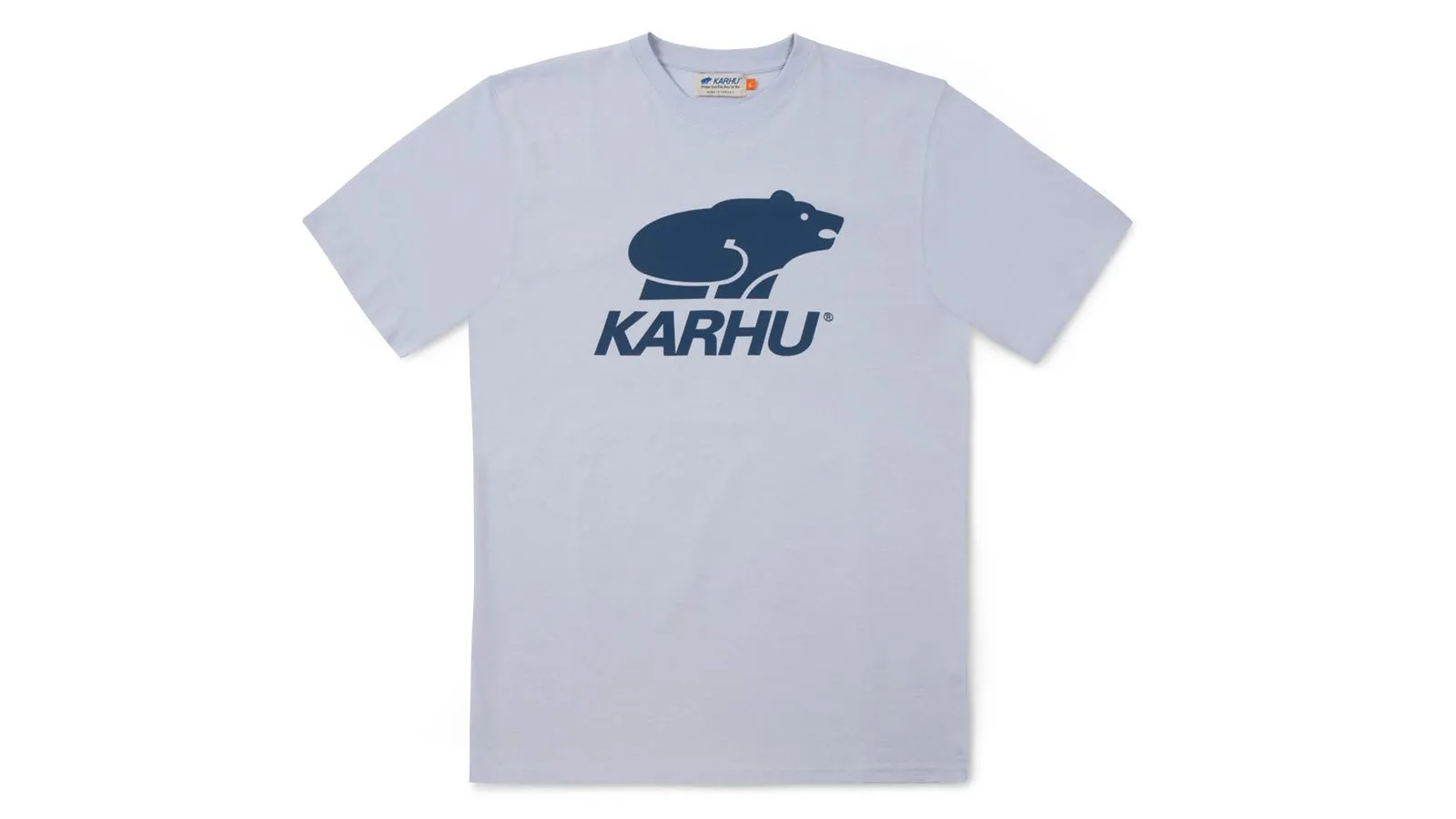 BASIC LOGO T–SHIRT - ARCTIC ICE / TRUE NAVY