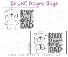 Beary Best Dad Set - 3 Piece Set - Cookie Cutters