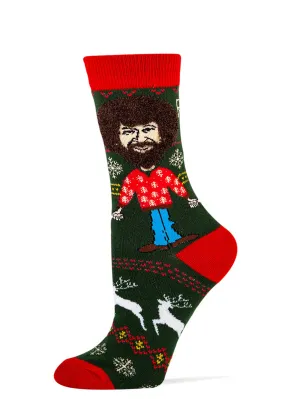 Bob Ross Women's Christmas Socks