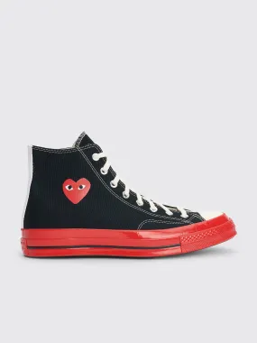 Comme des Garons Play x Converse Chuck 70 Hi Black / Red