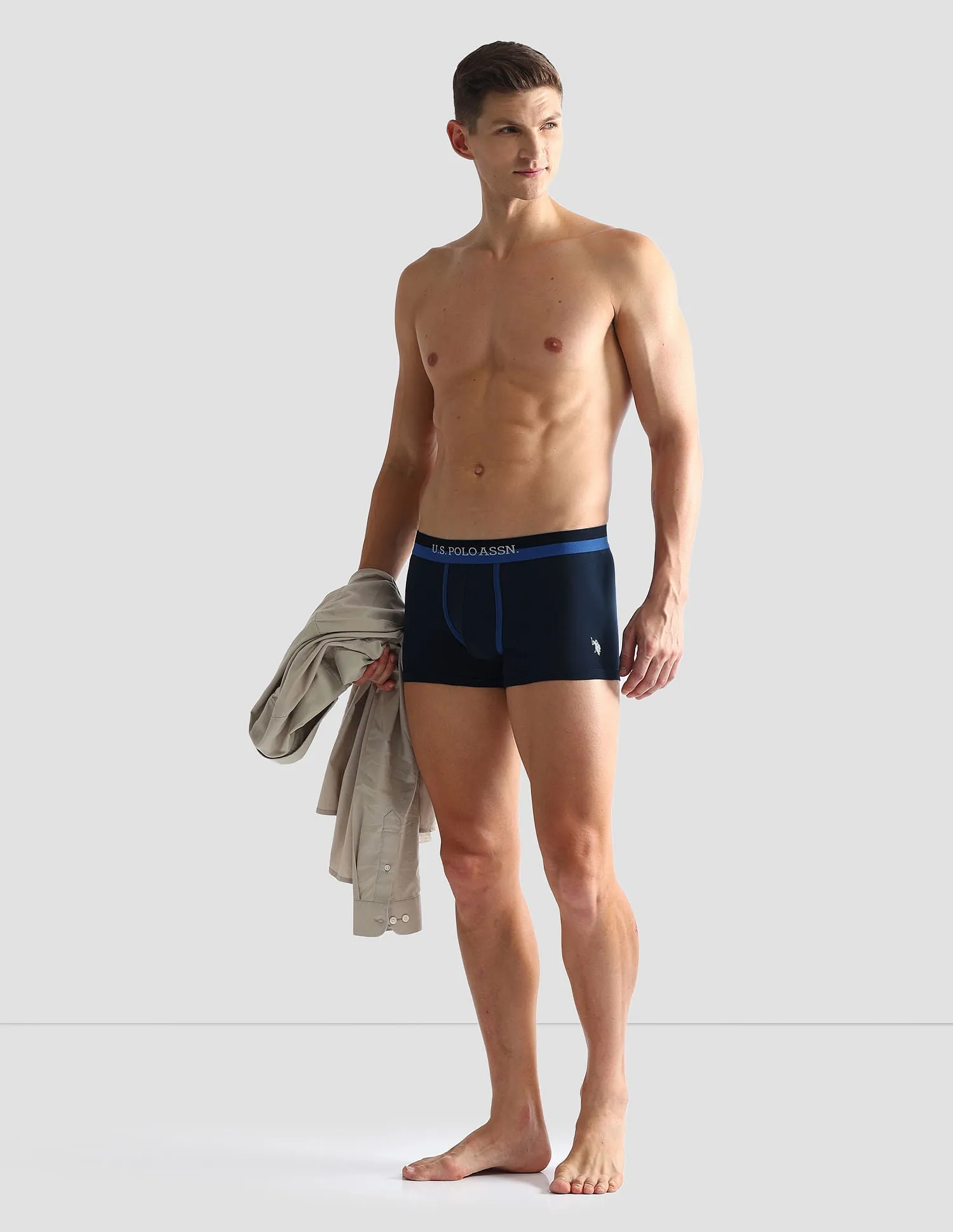 Dual Tone Cotton Stretch OET07 Trunks - Pack Of 2