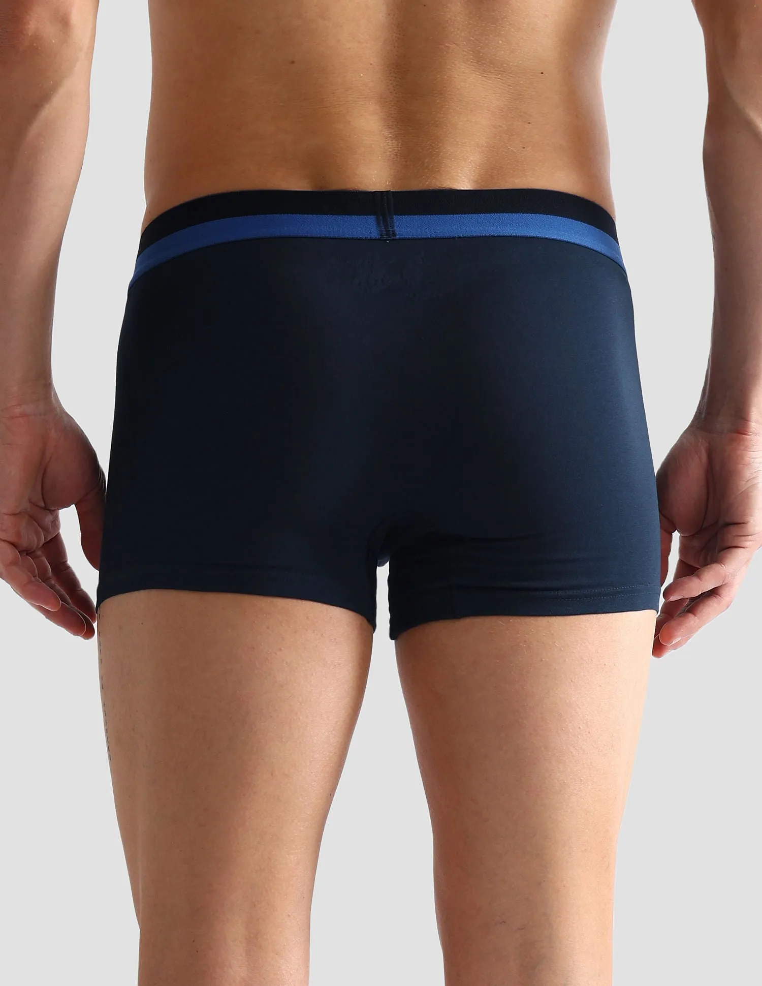 Dual Tone Cotton Stretch OET07 Trunks - Pack Of 2