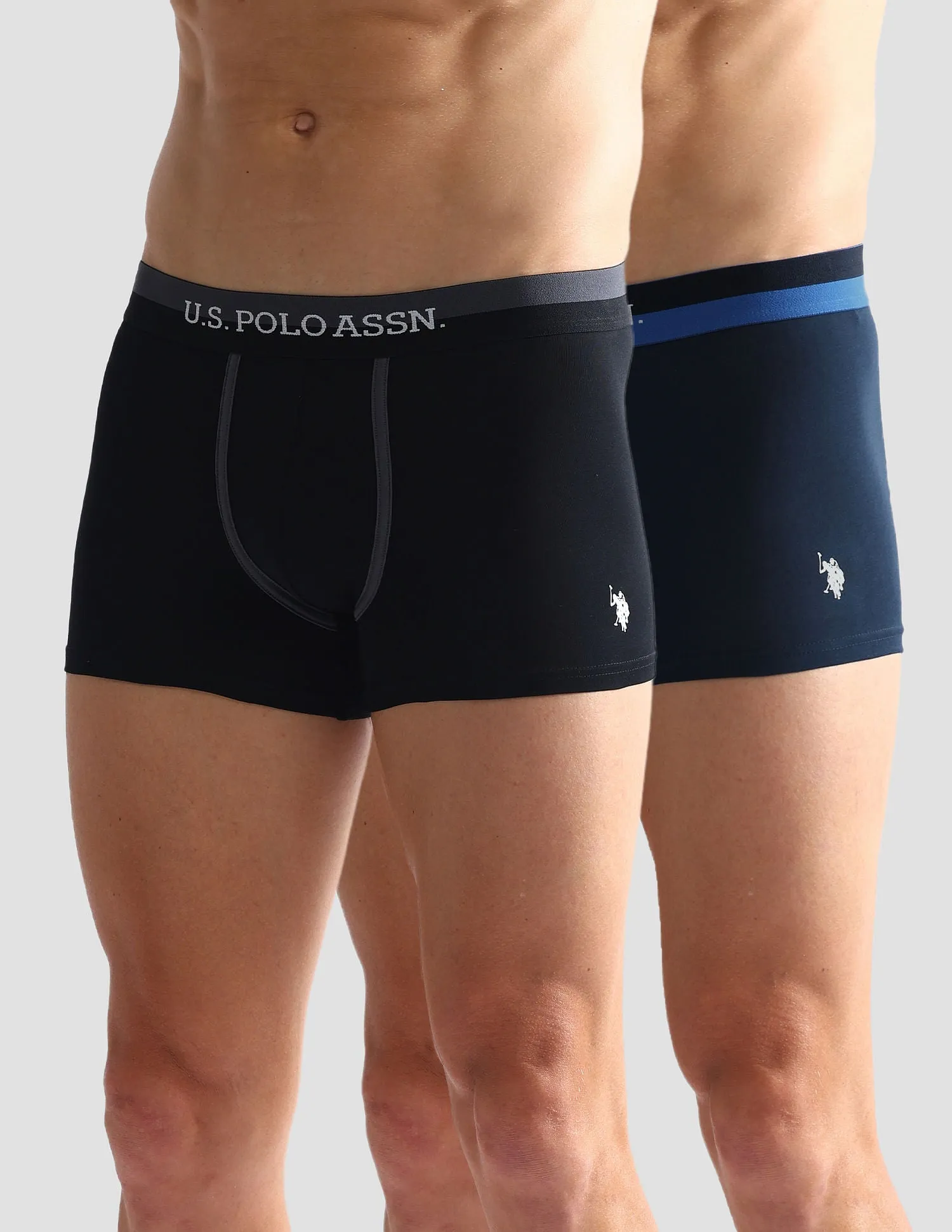 Dual Tone Cotton Stretch OET07 Trunks - Pack Of 2