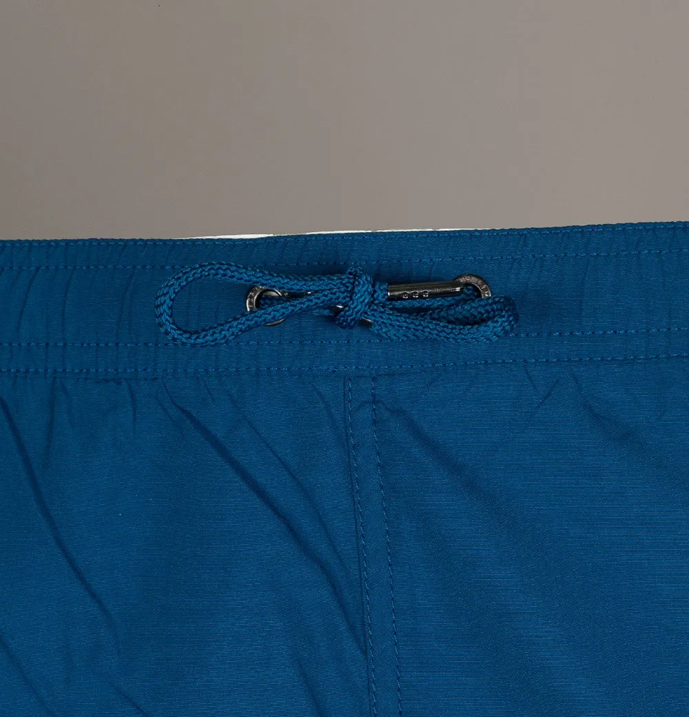 Emporio Armani Side Panel Logo Swim Shorts Opal Blue