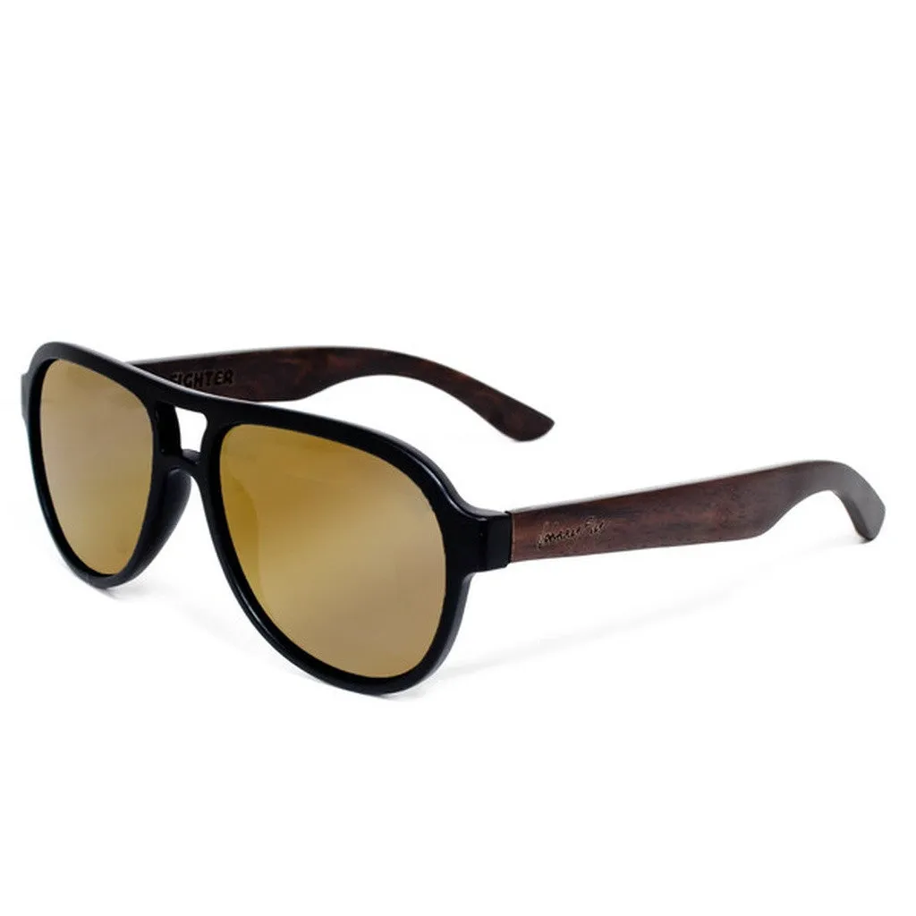 Fighter Zebrawood Sunglasses