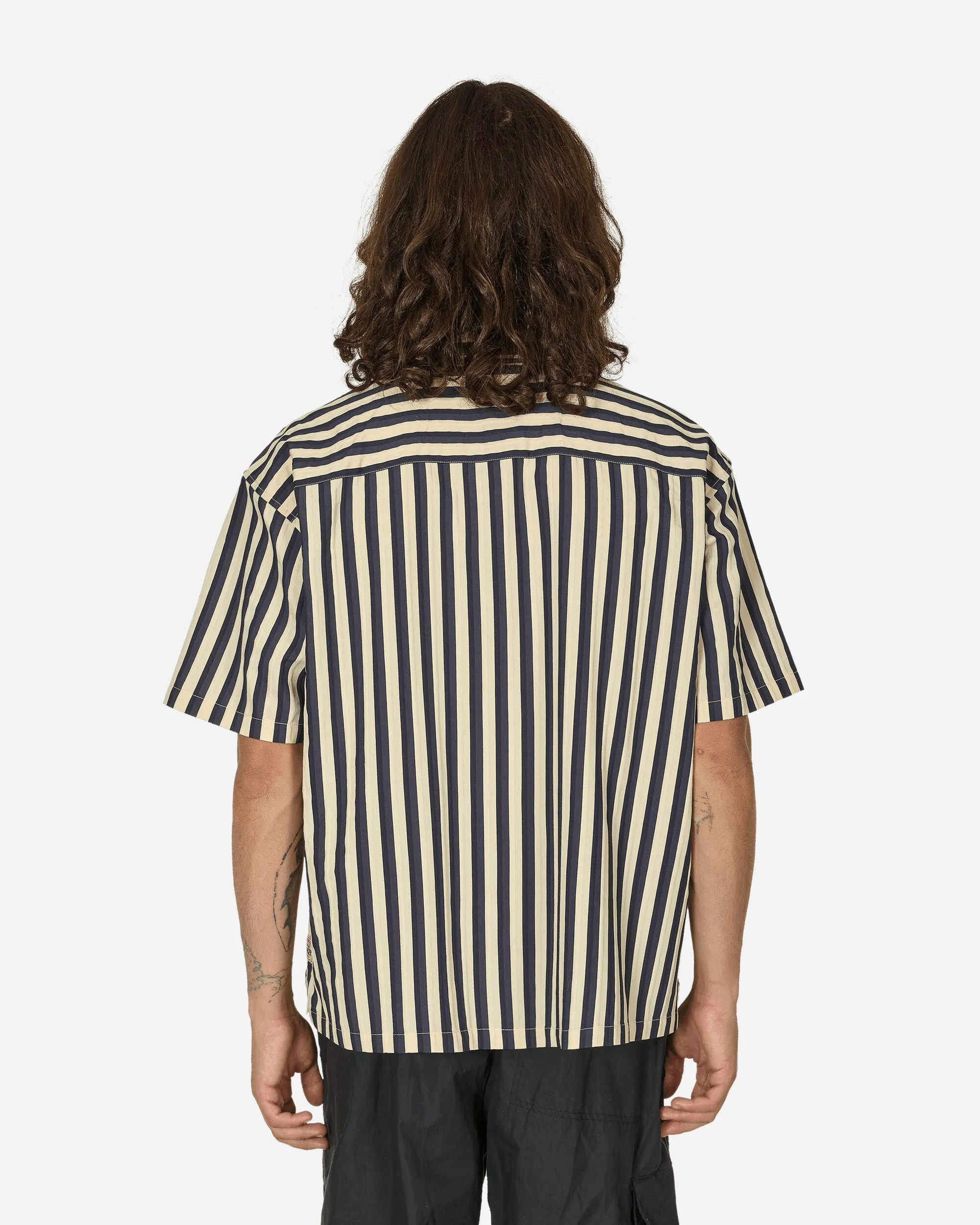 Flat Bottom Stripe Shirt Navy