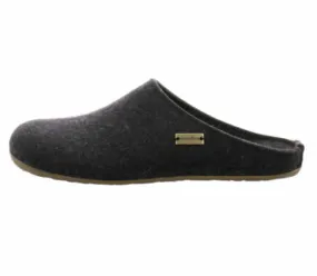 Haflinger Everest Slippers Clogs Mules Wool Felt Scuffs Slip On House Shoes Grey