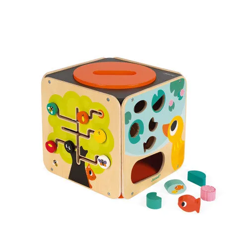 Janod Multi Activity Looping Cube Toy