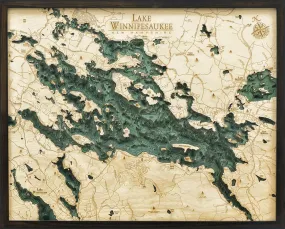 Lake Winnipesaukee Wood Chart