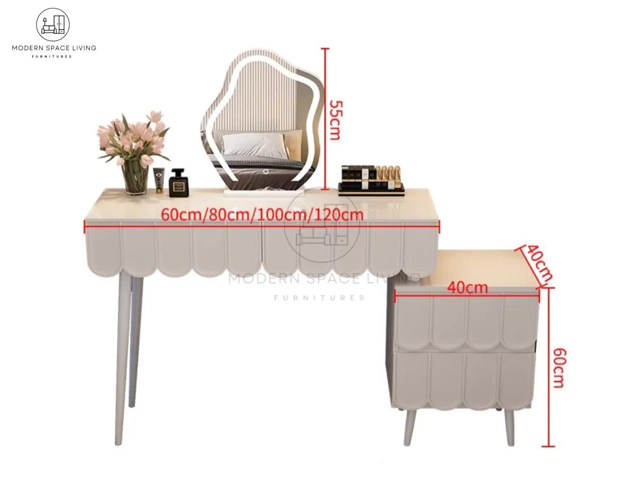 LEONA Modern Dressing Table Set