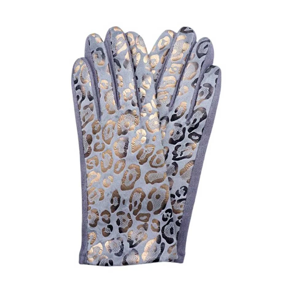 Leopard Pattern Smart Touch Gloves