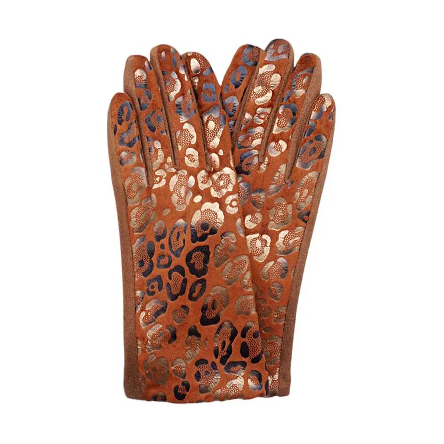 Leopard Pattern Smart Touch Gloves