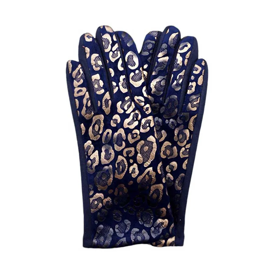 Leopard Pattern Smart Touch Gloves