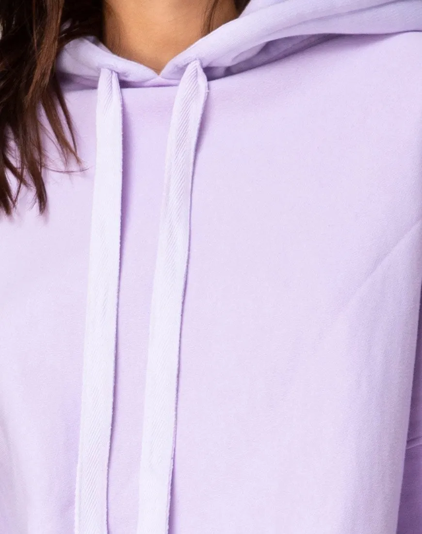 Oversize Hoody in Lilac 'All Of My Bones'