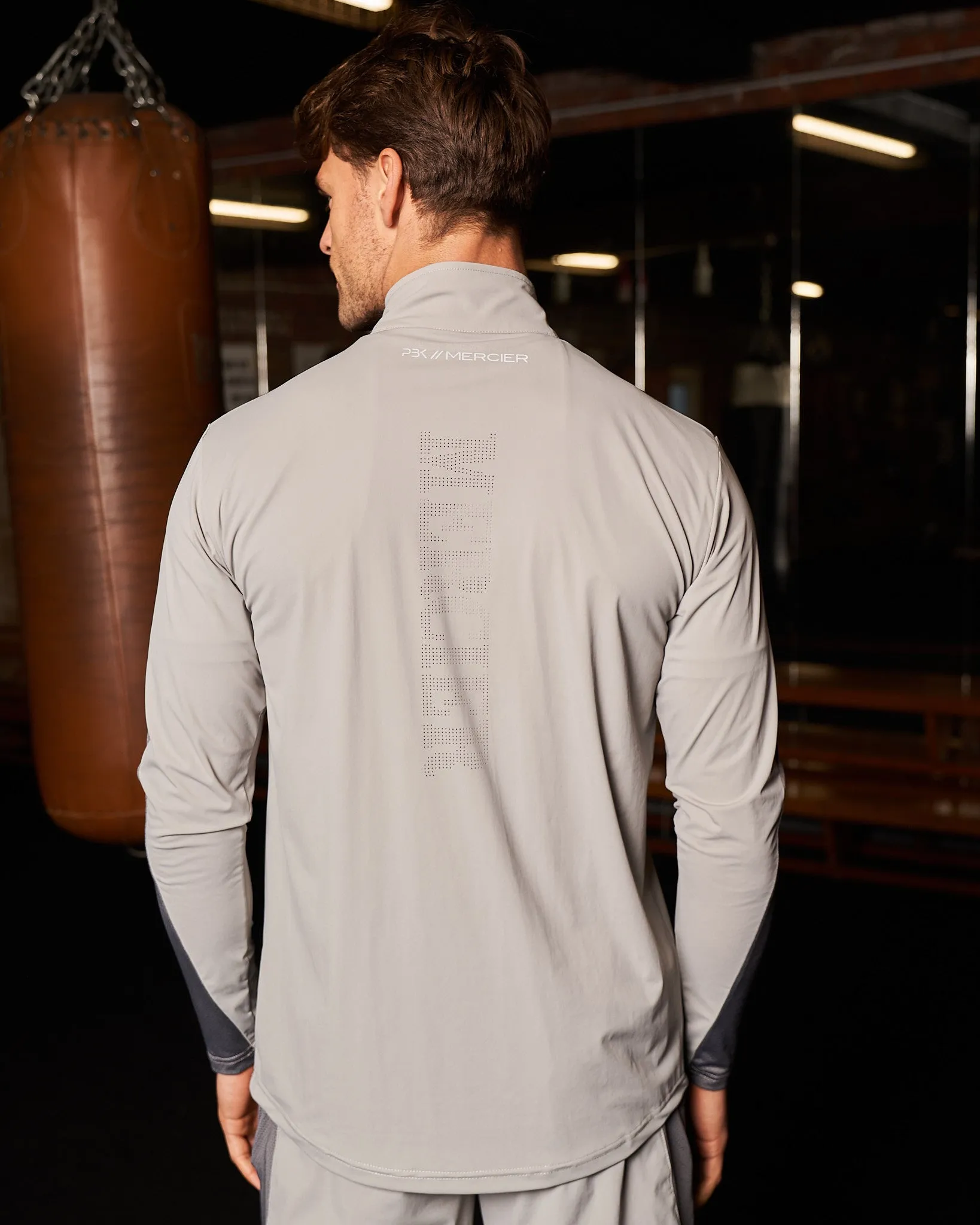 PBK//Mercier Performance 1/4 Long sleeve Grey