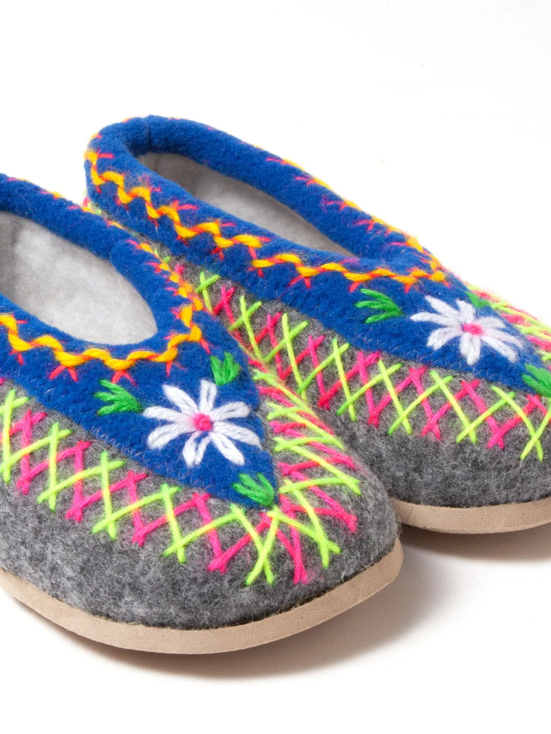 Polish kids felt slippers