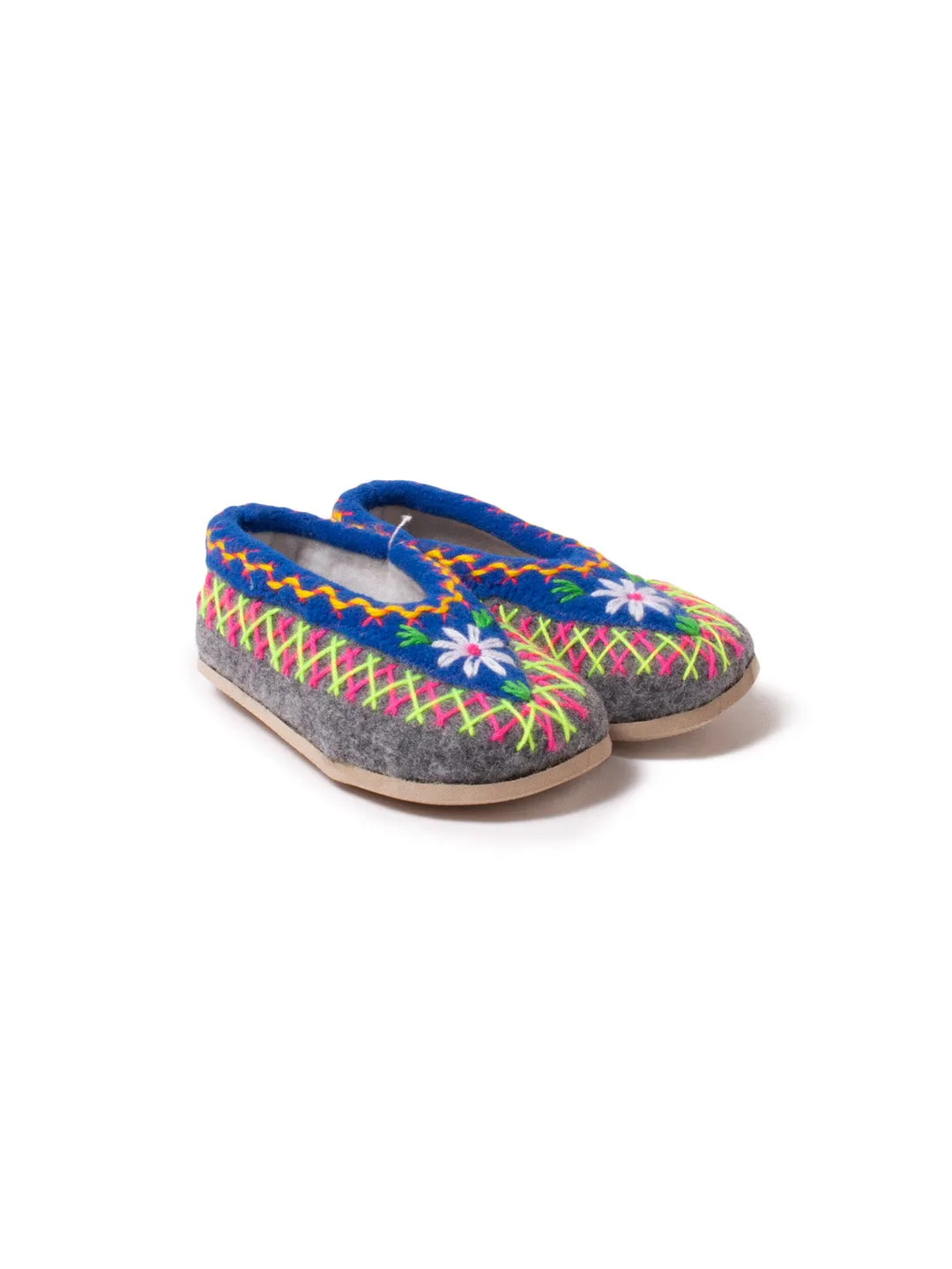 Polish kids felt slippers