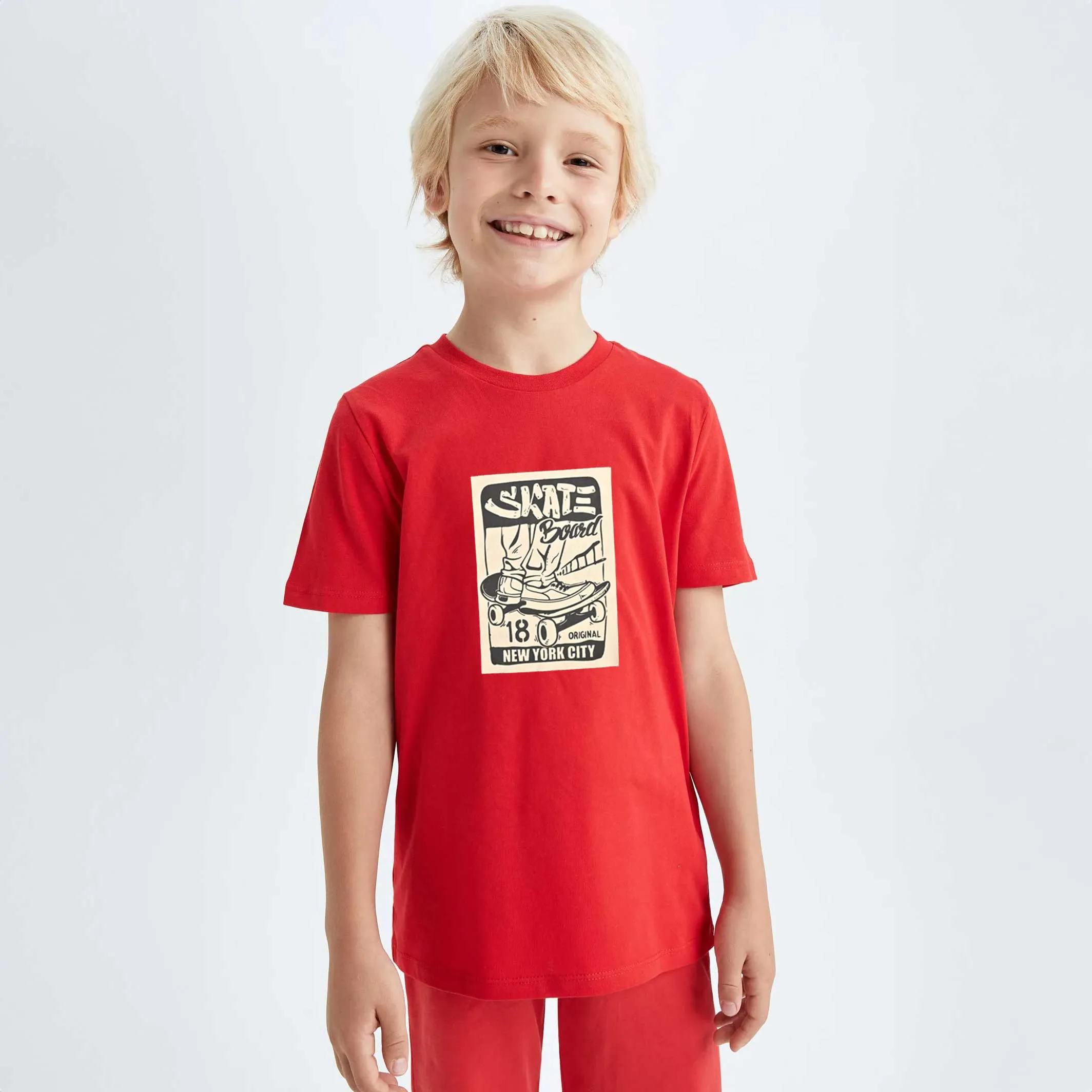 Polo Republica Boy's Skate Board Printed Tee Shirt