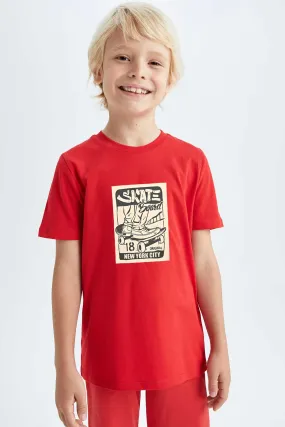 Polo Republica Boy's Skate Board Printed Tee Shirt